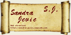 Sandra Jević vizit kartica